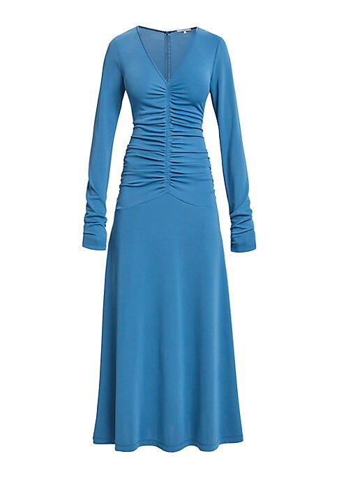 Elegant Ruched Midi Dress