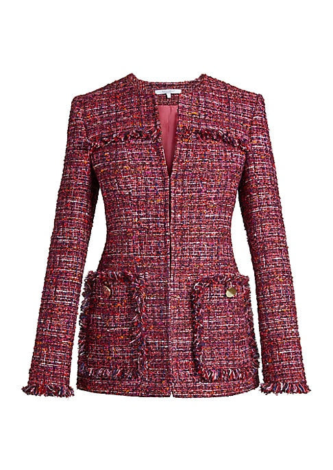 Fringe-Tailored Fusion Blazer