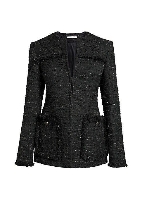 Fringe Metallic Chic Jacket