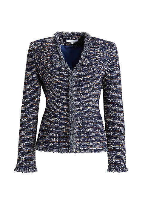Chic Tweed V-Jacket