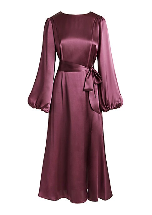 Elegant Silk Midi Dress