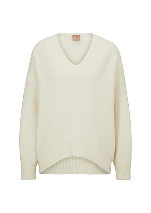 Cozy V-Neck Alpaca Sweater