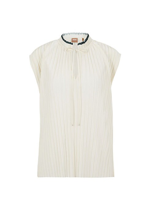 Chic Pleat Tie Top