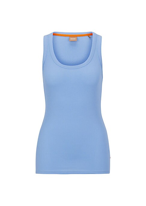 Embroidered Scoop Tank