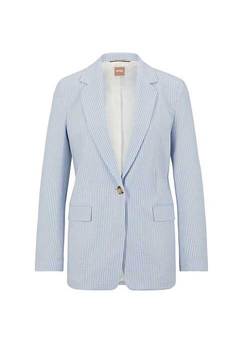 Striped Summer Seersucker Jacket