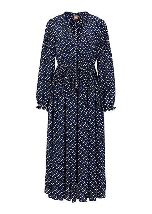 Chic Midi Monogram Dress