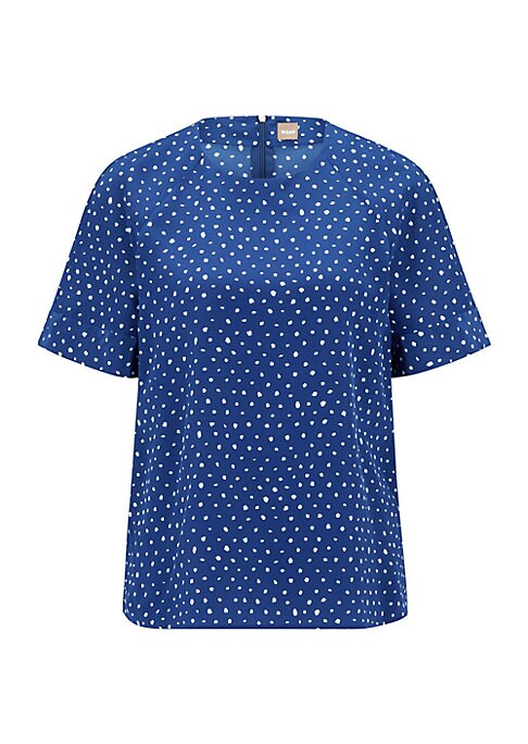 Silk Dot Luxe Top