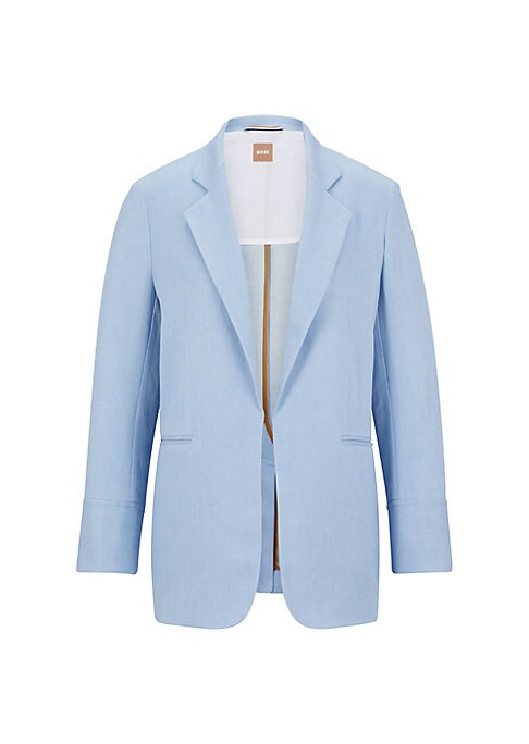 Chic Linen Blend Blazer