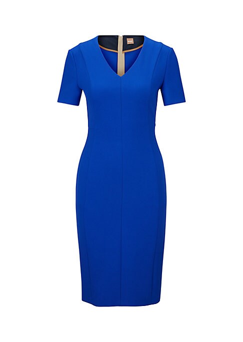 Sleek V-Neck Dress