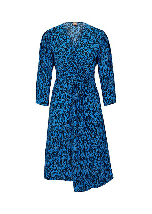Seasonal Wrap V-Neck Dress