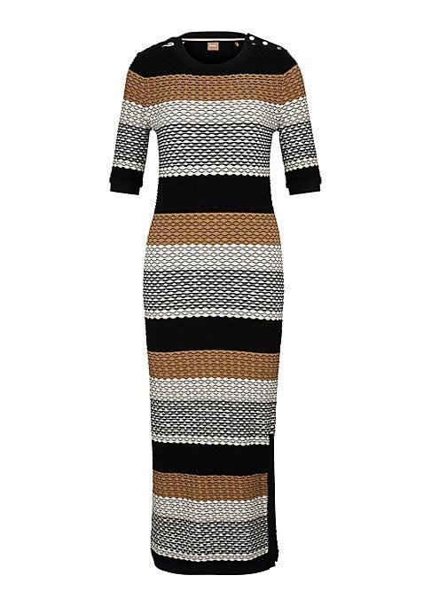 Signature Stripe Midi Dress