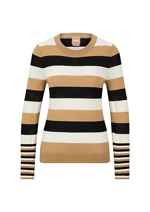 Striped Crew-Neck Sweater