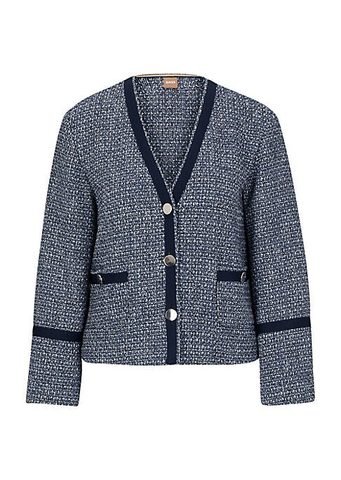 Chic Cropped Tweed Jacket