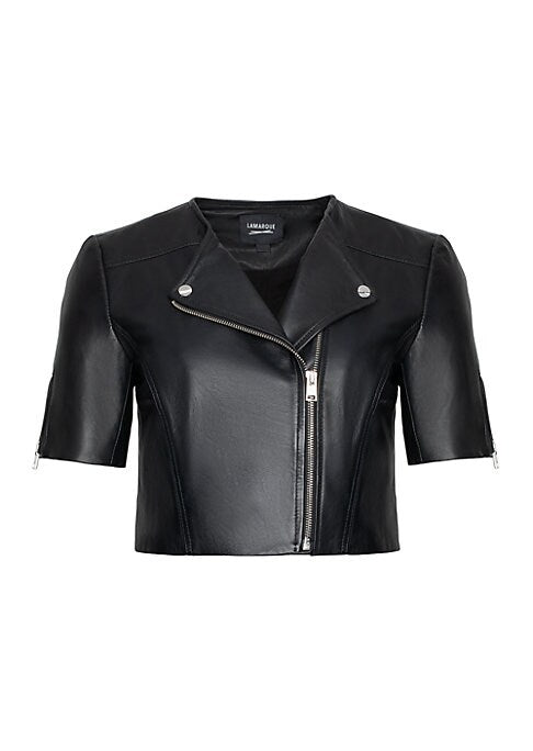 Chic Cropped Biker Jacket