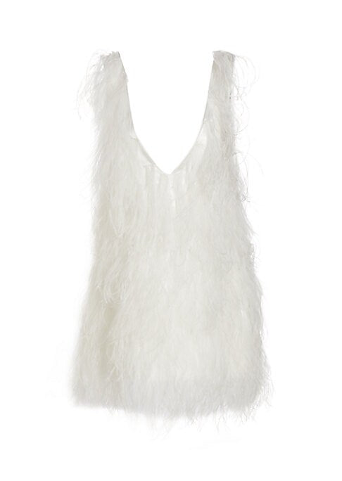 Feathered V-Neck Delight