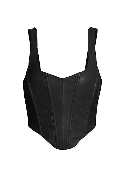 Luxe Leather Corset Top