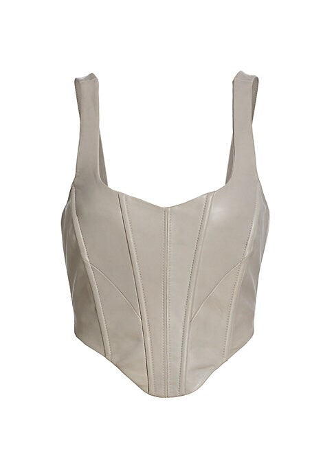 Chic Leather Corset Top
