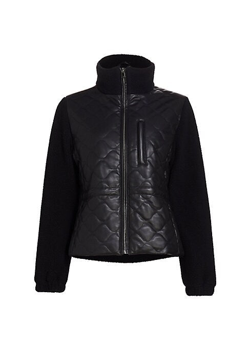 Cozy Contrast Quilted Jacket