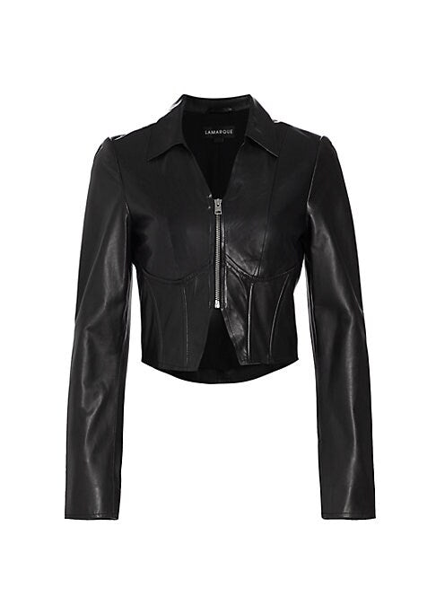 Chic Leather Crop Top