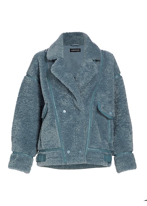 Cozy Faux Sherpa Biker