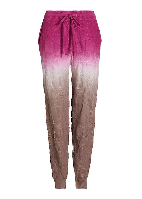 Textured Dip Dye Pants