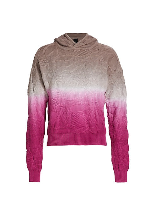 Textured Dip Dye Hoodie