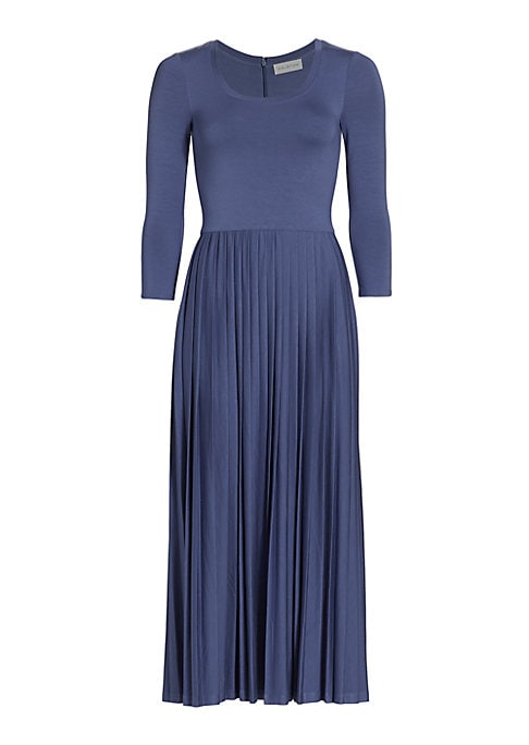 Elegant Pleated Jersey Dress
