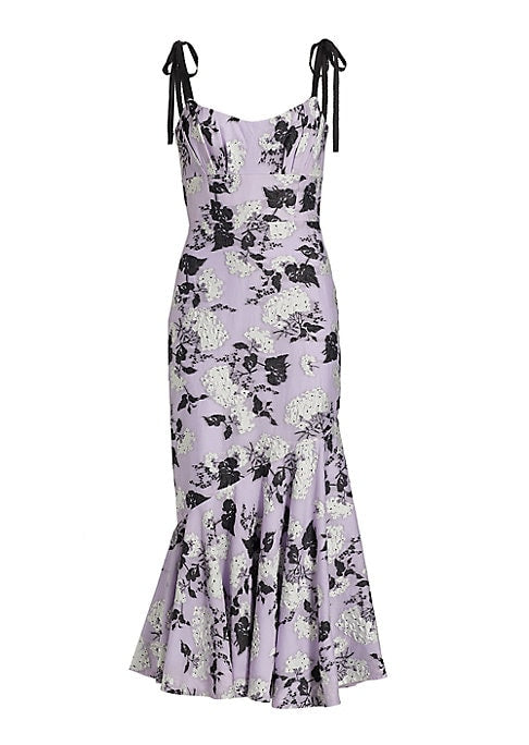 Chic Floral Evening Dress