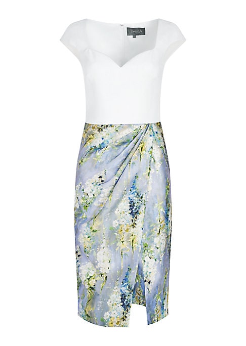 Dual Tone Midi Dress