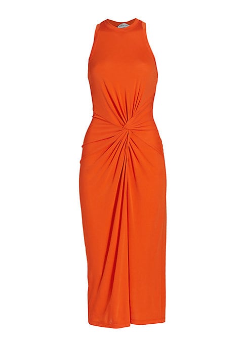 Twisted Elegance Midi Dress