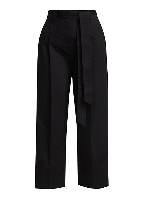 Chic Pleat Crop Pants