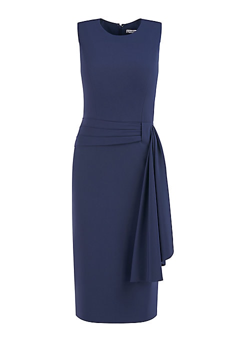 Elegant Draped Midi Dress