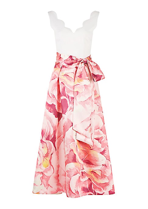 Chic Bowed Pleat Dress
