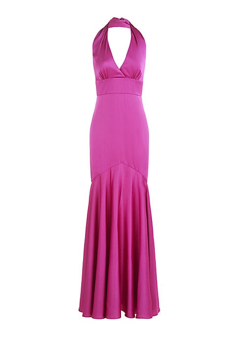 Sleek Satin Evening Dress