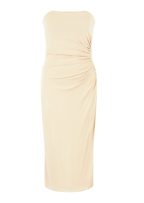 Gathered Strapless Elegance