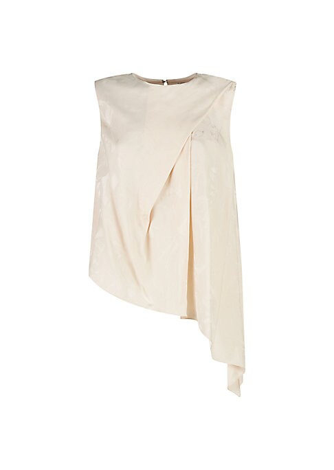 Floral Cascade Asymmetrical Top