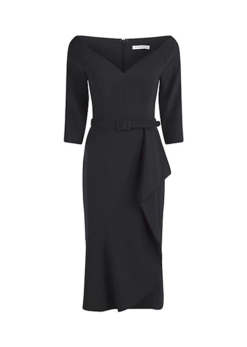 Elegant Ruffle Evening Dress