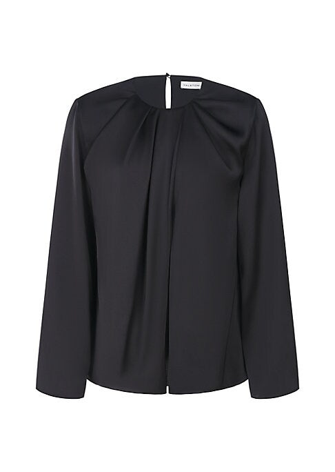 Chic Satin Draped Top