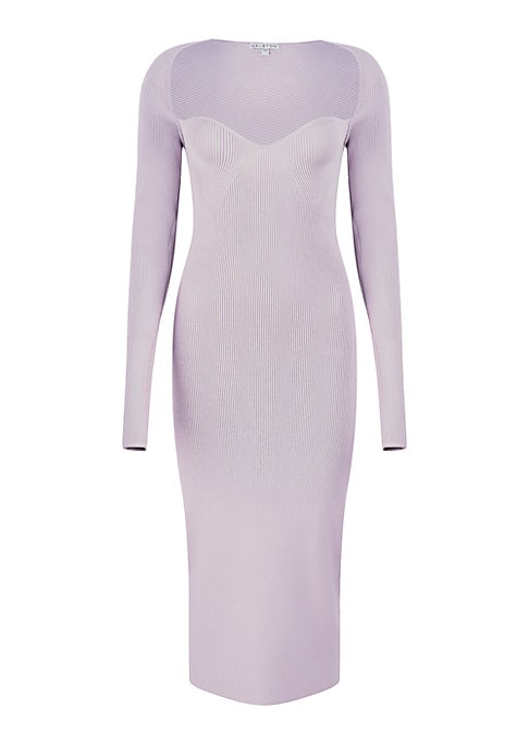 Chic Knit Sweetheart Dress