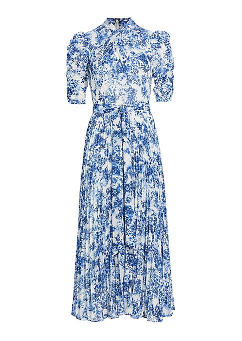 Elegant Pleated A-Line Dress