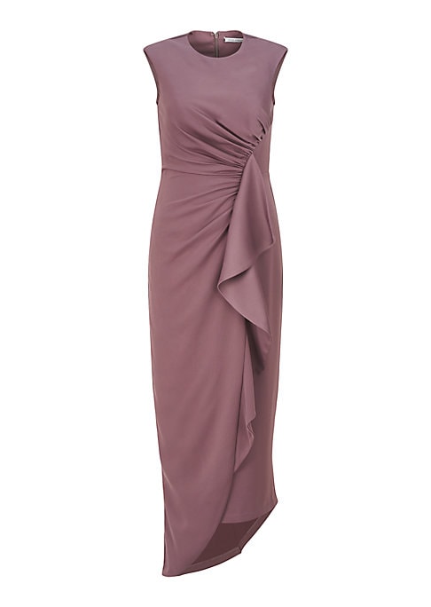 Elegant Asymmetric Satin Dress