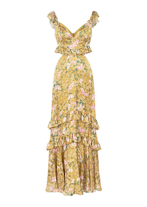 Floral Silk Elegance Gown