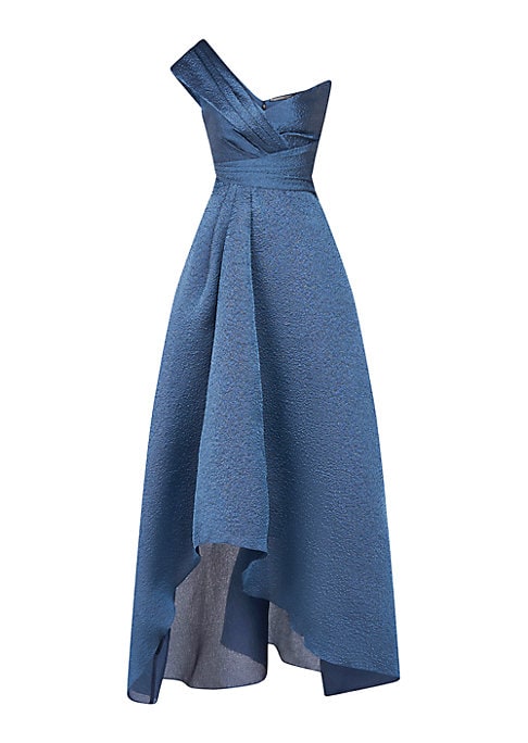 Sculpted Asymmetric A-Line Dress
