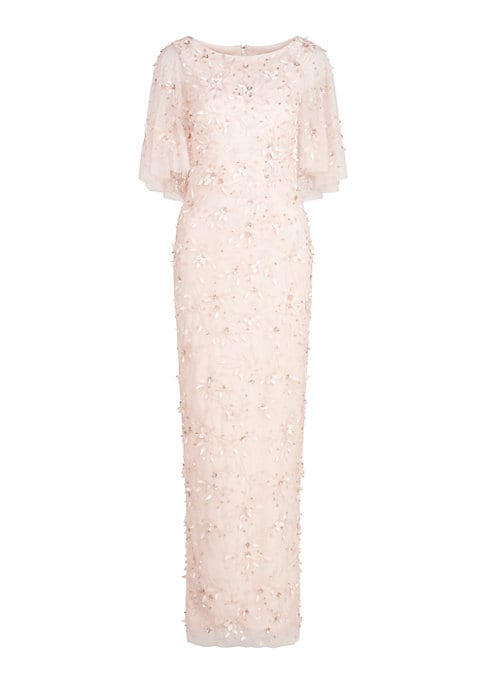 Elegant Beaded Evening Gown