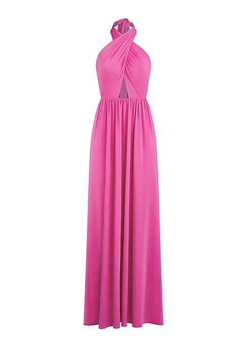 Chic Cutout Halter Gown