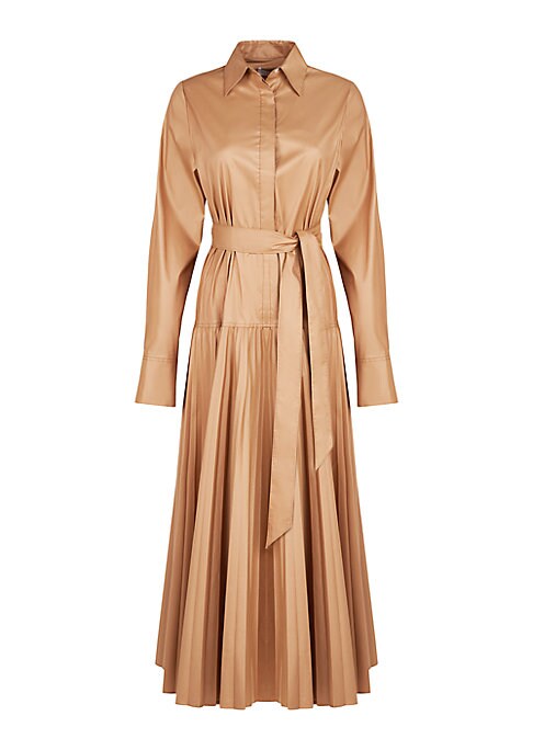 Chic Pleated Midi Dress