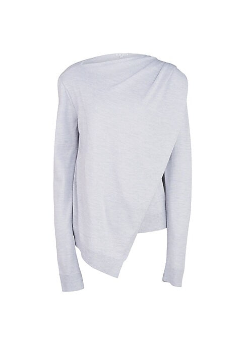 Draped Merino Wool Sweater