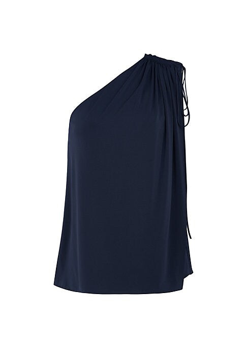 Draped One-Shoulder Top
