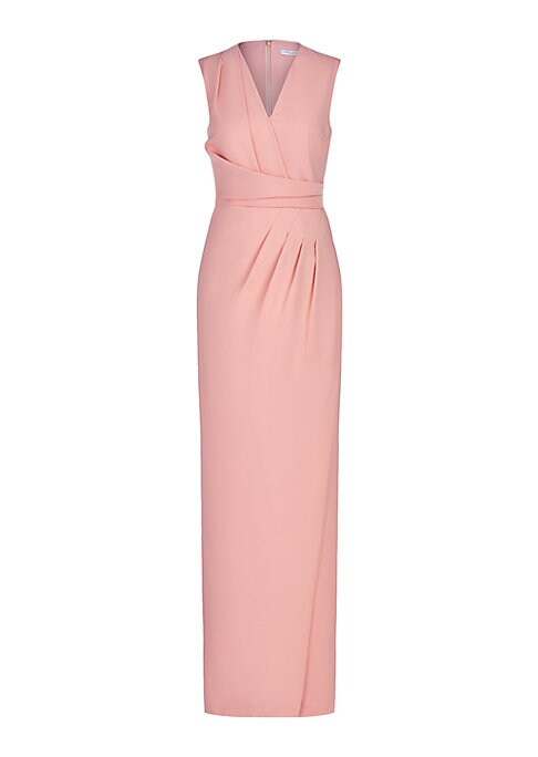 Elegant Pleat Column Dress