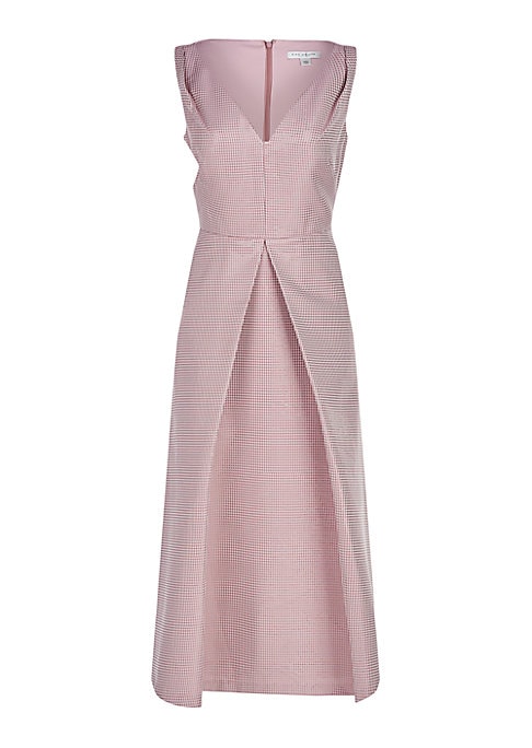 Chic Metallic Midi Dress